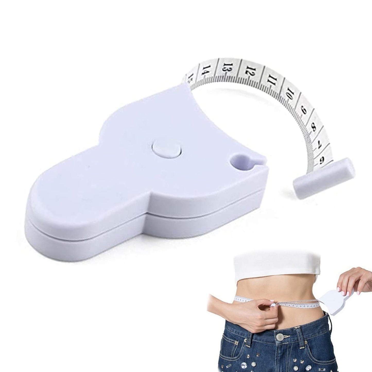 Automatic Retractable Body Measuring Tape with Lock Button – Buy 1 Get 1 FREE