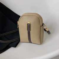 Khaki - Pattern Stripe Crossbody Bag