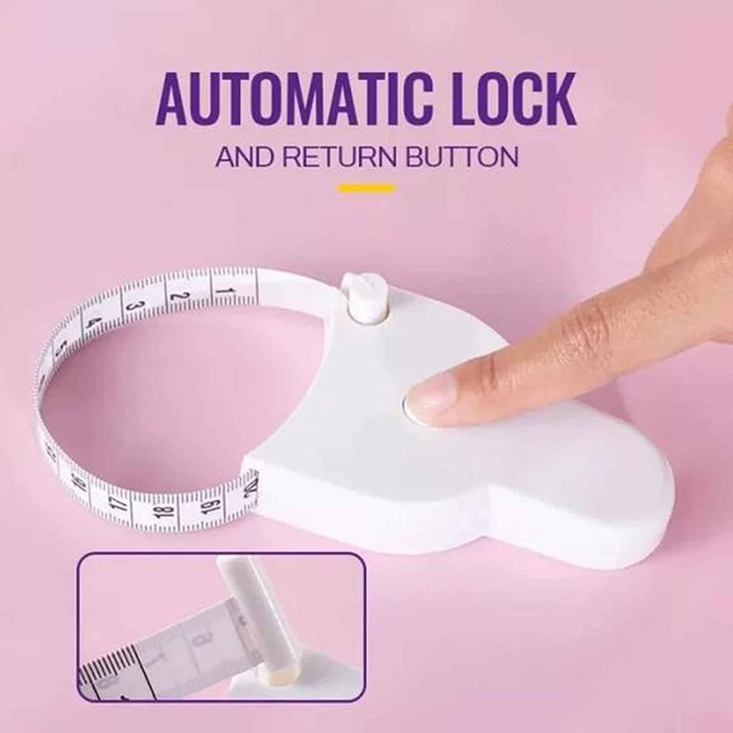 Automatic Retractable Body Measuring Tape with Lock Button – Buy 1 Get 1 FREE
