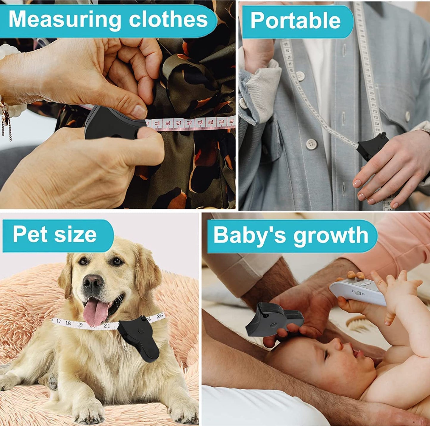 Automatic Retractable Body Measuring Tape with Lock Button – Buy 1 Get 1 FREE