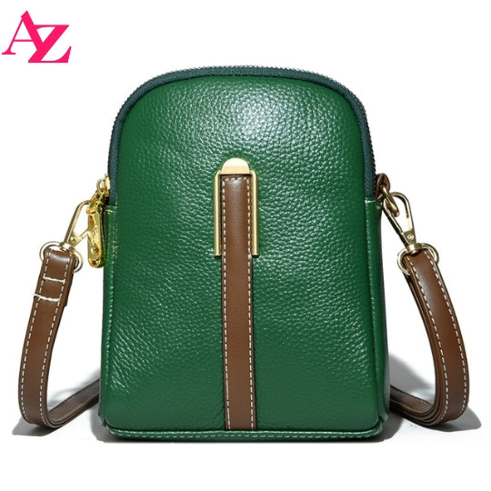 Green - Pattern Stripe Crossbody Bag