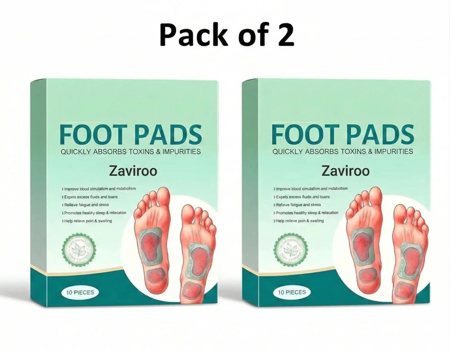 Premium Detox Foot Patches (Pack of 10) BUY 1 GET 1 FREE
