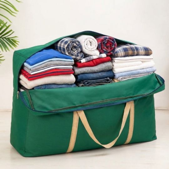 Large Foldable Clothing & Blanket Storage Bag