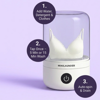 Mini Washing Machine (1L) – Compact, Powerful & Travel-Friendly!