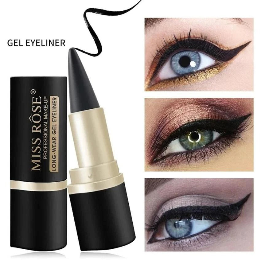 24H Smudge-Proof Black Gel Cream Eyeliner | Quick-Dry Formula